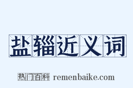 盐辎近义词是什么意思的图片